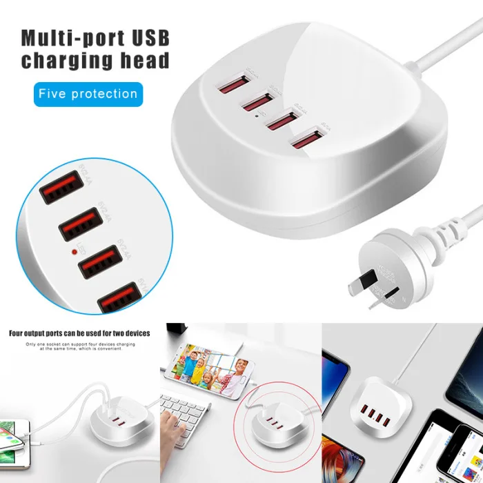 4 usb порта блок питания зарядное устройство для путешествий сотовый телефон смартфон планшет GV99