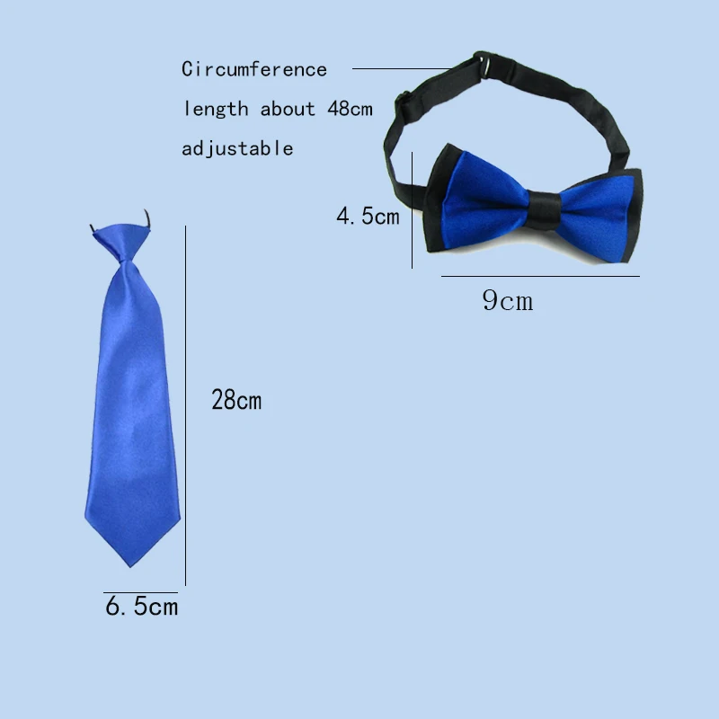 2PCS Children's Kids Ties Bowtie Wedding Boys Bow Tie Matching Colors Clothing Accessories YHHtr0011 kids tie