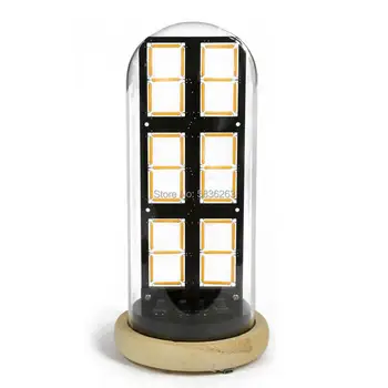 

LED Filament Clock Acrylic Creative Simple Trend Creative Light Low-Power SCM Automatic Control DIY Creative Personality Art Gif