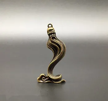

China Brass carving Longevity Buddha pendant Small statue