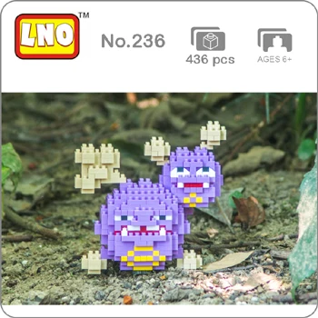 SC Pocket Monster Butterfree sudowooodo Froakie Growlithe Raichu Mudkip животное DIY мини-строительство алмаз маленькие блоки кирпичная игрушка - Цвет: Weezing