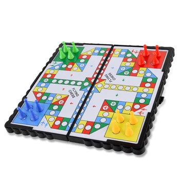 

Portable Flight Chess Folding Puzzle Kids Classic Game Party Family Toys Educational Board Game Chess Toys for Children