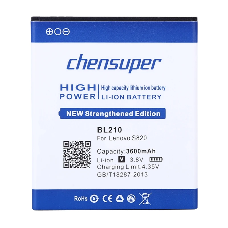 Аккумулятор BL210 для Lenovo A606 S820 S820E A750E A770E A656 A766 A658T S650 A536 BL 4700 210 мАч|Аккумуляторы