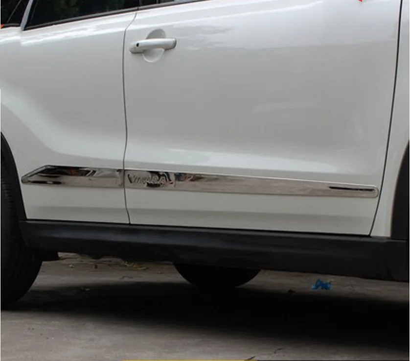 Высококачественная накладка на дверь из нержавеющей стали для Suzuki Vitara автомобильный Стайлинг 4 двери