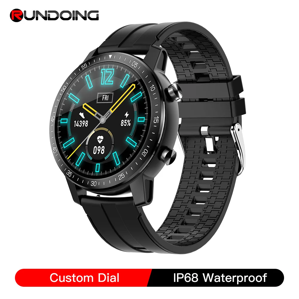 

RUNDOING S30 Smart watch HD Full touch Screen Multifunctional fashion sports watch waterproof For Android IOS