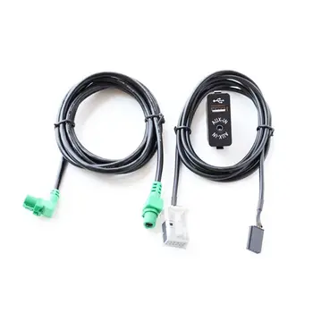 

1.5m AUX USB Car Socket Switch audio + Cable For BMW E60 E61 E63 E64 E87 E90 E70 F25