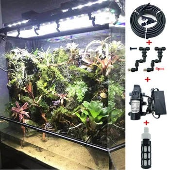 Reptiles Fogger Mist Sprinkler Rainforest Tank Pet Humidification Cooling system Reptile Pet Terrarium Misting System