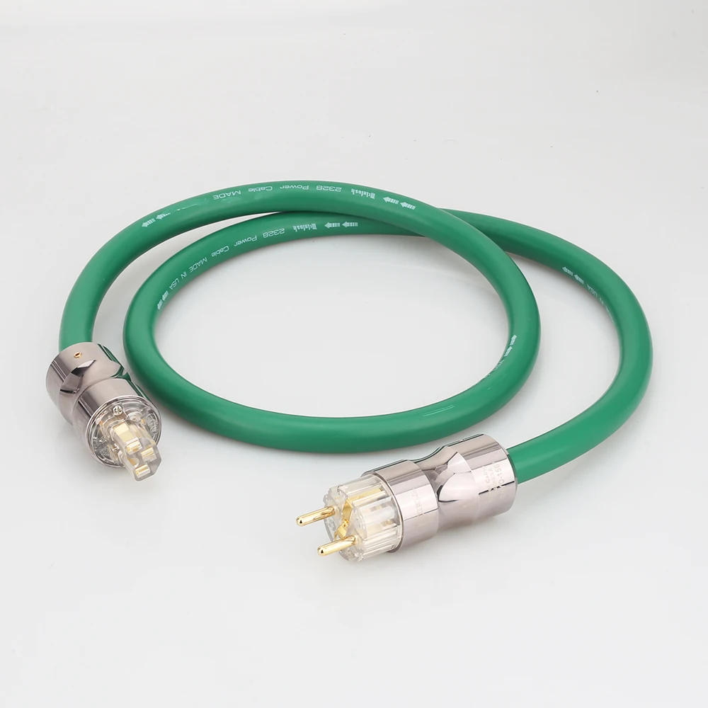 Audiocrast P108 Hiend Copper Silver Mixed Hifi Power Cable Schuko Power Leads Ac Power Cord For