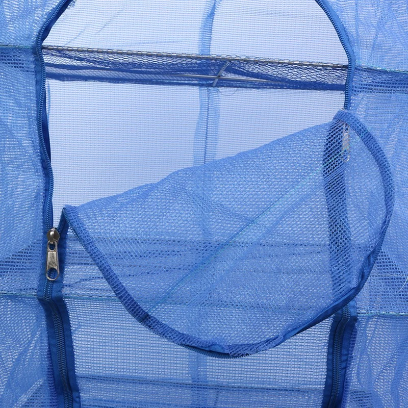 Складной 4 слоя сушки рыболовная сеть подвесная рыбы, овощей посуды сушилка PE вешалка рыба Рыболовная сеть рыболовные принадлежности