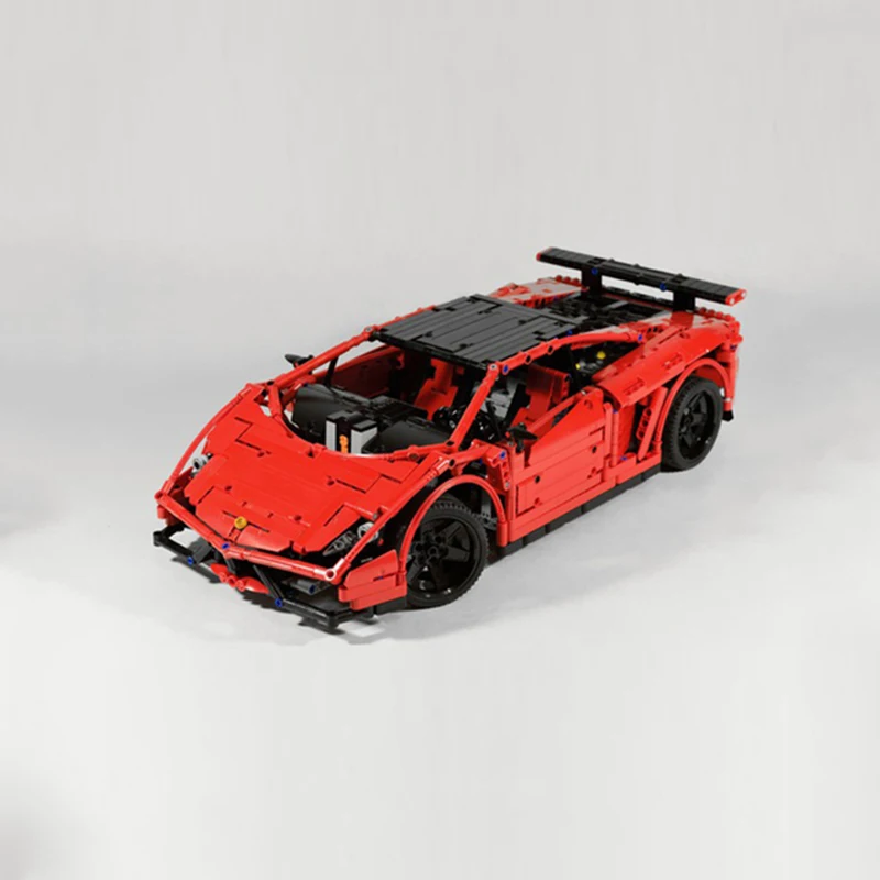 Серия MOC Gallardo Super Trofeo Stradale красный гоночный автомобиль строительные блоки игрушки для детей Совместимые технические наборы