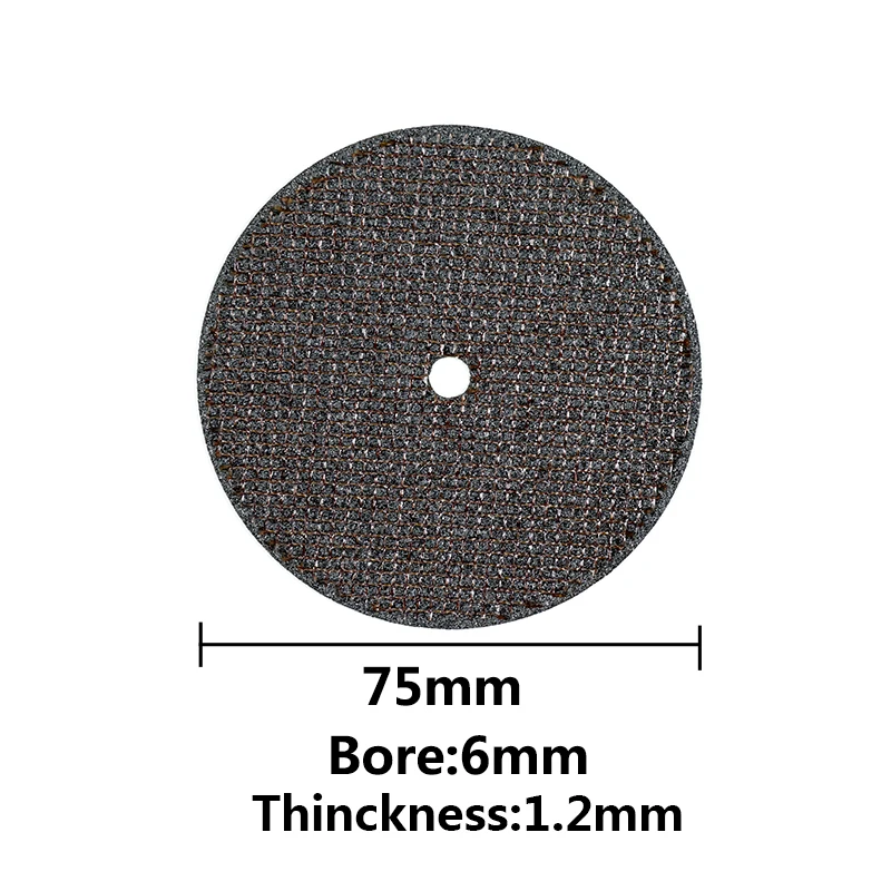 75 мм шлифовальный круг режущие диски 75 мм циркулярная пила для резки металла волокна режущий диск абразивные инструменты - Цвет: 75x1.2x6mm