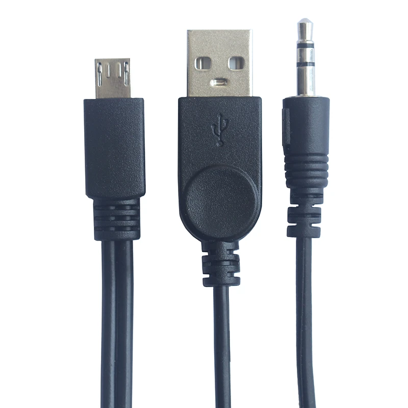 Micro Usb To Jack 3.5mm Aux Cable/usb Male For Bluetooth Portable Cd Player  - Audio & Video Cables - AliExpress