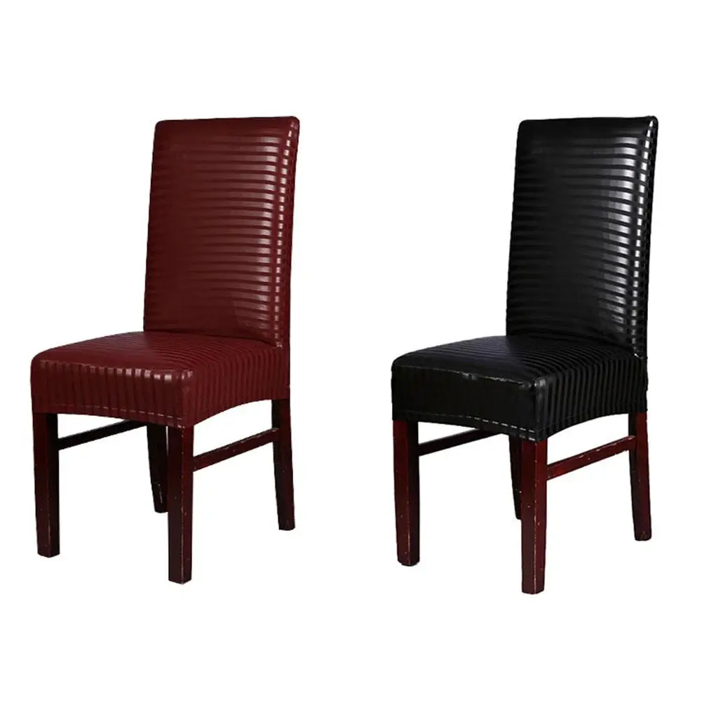 

Chair Cover Faux Leather PU Elastic Full-Cover Chair Cover Waterproof And Oil-Proof Shell Holtel Home Dining Chair Covers