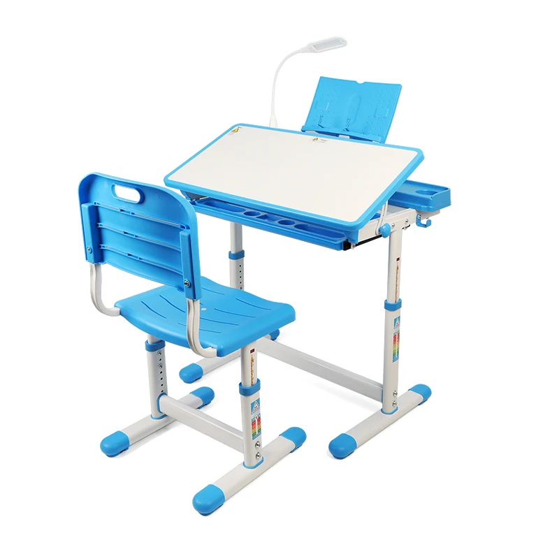 Children Desk and Chair Set Multifunctional Ergonomic Desk for Kids Student Adjustable Writing Study