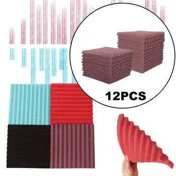 

New 12PCS Soundproofing Foam Acoustic Foam Sound Treatment Room Studio KTV Windows Sealing Strips Absorption Foam
