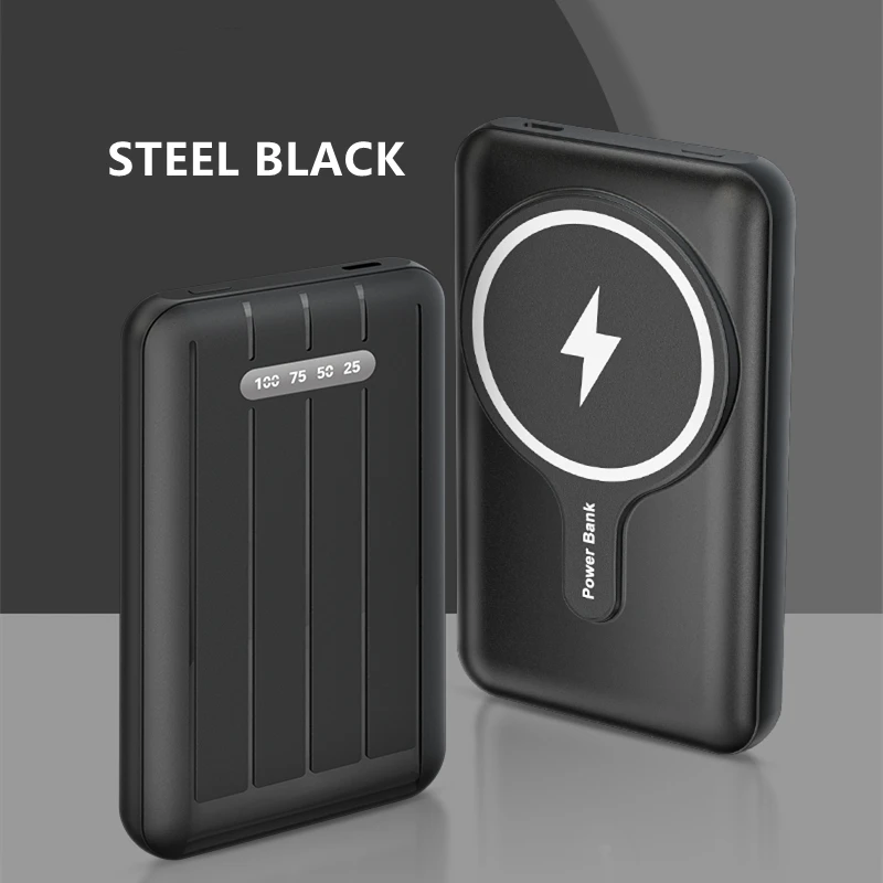 best portable charger for iphone 10000mAh 15W Power Bank Magnetic Wireless Fast Charger Powerbank Mobile Phone Battery For iPhone 12 13 Pro Max mi Xiaomi Samsung small power bank