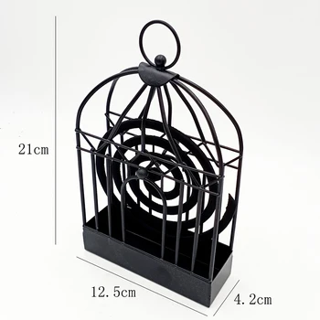 

Nordic Incense Burner Bird Cage Metal Multi-Incense Rack Mosquito-Repellent Incense Holder Hanging Creative Mosquito-Repellent