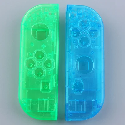 Серебристый От производителя прозрачный цветной чехол для ремонта DIY для Ns switch Joy-con LR - Цвет: Серебристый