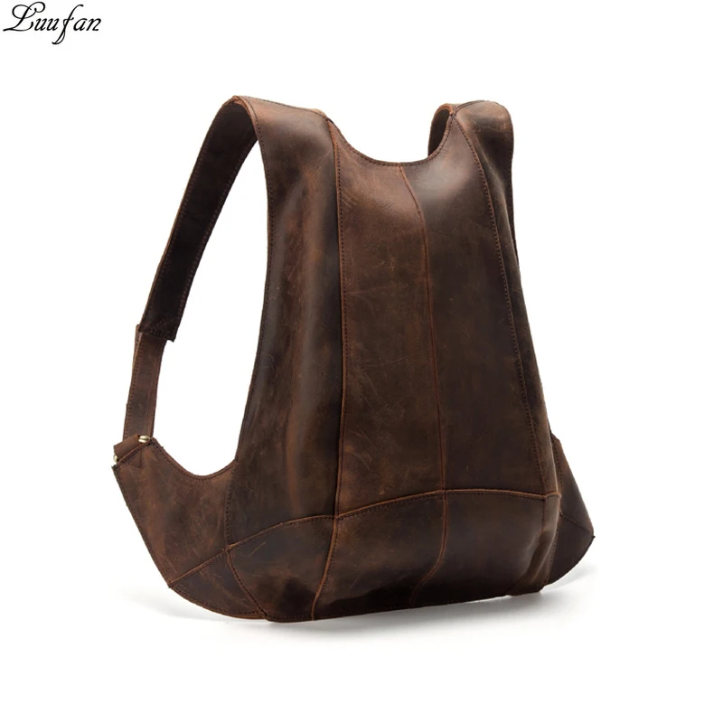 Anti-theft Backpack Man Woman Genuine Leather daypack Ipad Phone Pocket Pouch Business Travel Mochila Escolar School | Багаж и сумки