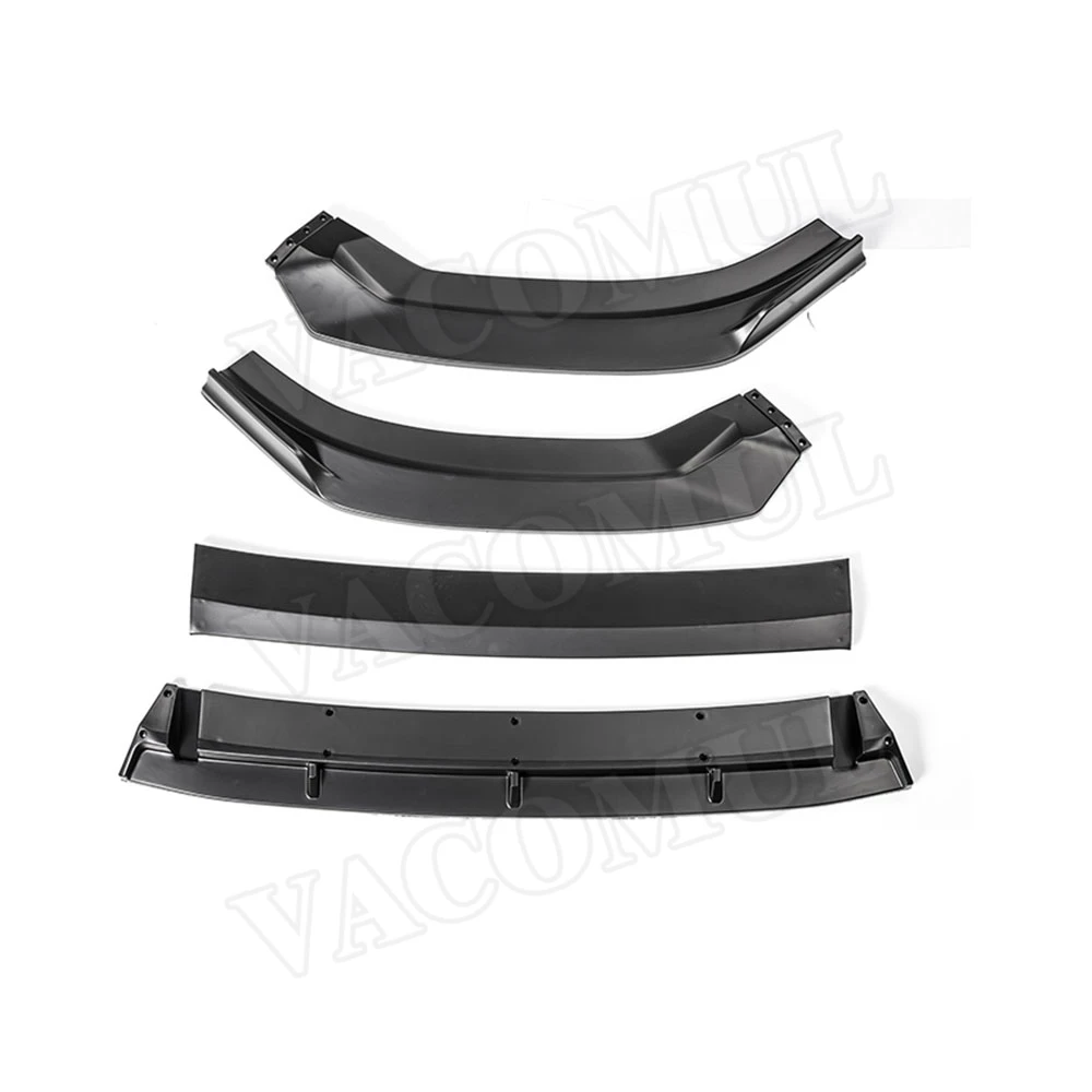 Передний бампер спойлер для Audi A3 Sline S3 Not Standard 2017 2018 2019 ABS Carbon Look Black Head Chin Guard