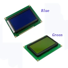 12864 графика синего цвета/зеленый экран с подсветкой ЖК-дисплей модуль 5 в ST7920 параллельный порт для ardui raspberry pi