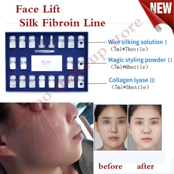 

Face Filler Absorbable Collagen protein Thread face lift silk fibroin Line carving Lipolysis essence water retention skin rejuve