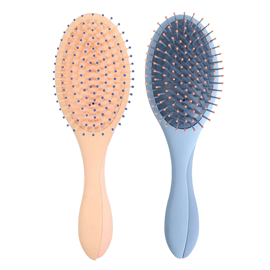 2 in 1 Makeup Mirror Massage Scalp Hair Brush Detangling Hair Comb for All Hairs