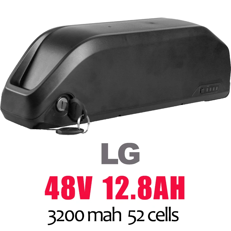 48V12.8AH Ebike LG литиевая батарея 48 в 52 в 21 Ач 23.8ач для Bafang BBS02 BBSHD мотор электрический велосипед литий-ионный аккумулятор ebike чехол для батареи - Цвет: 48V12.8AH