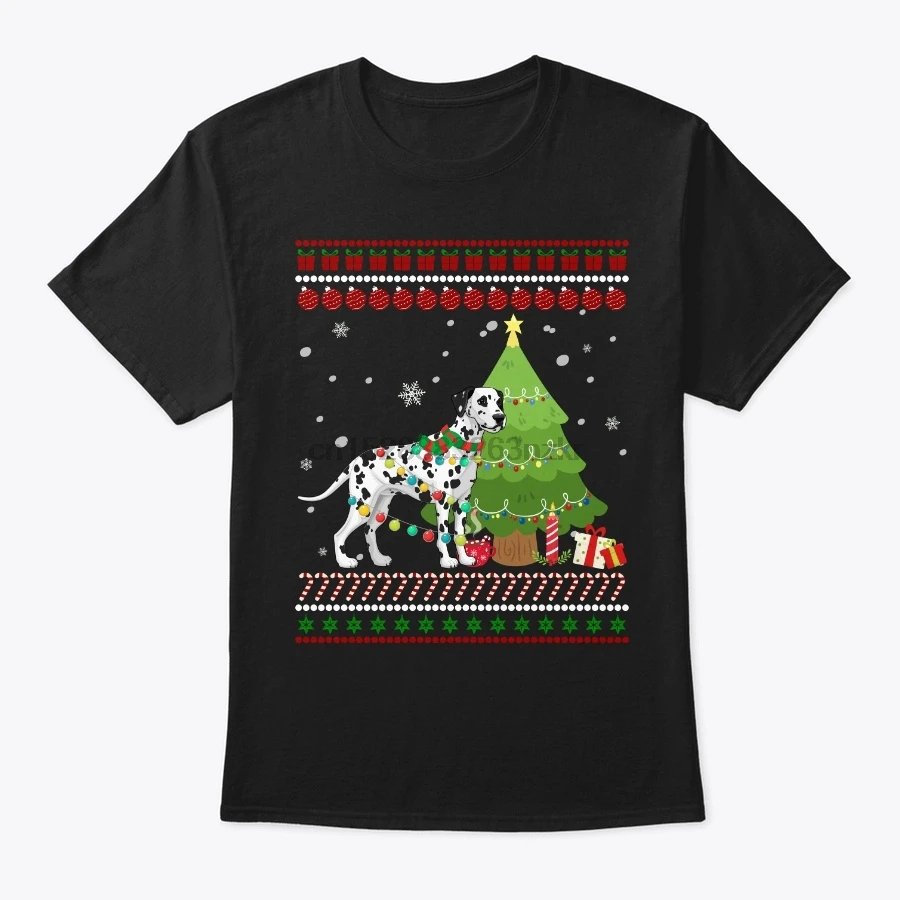 Мужская футболка DALMATIAN Perfect Christmas (1) женская | одежда