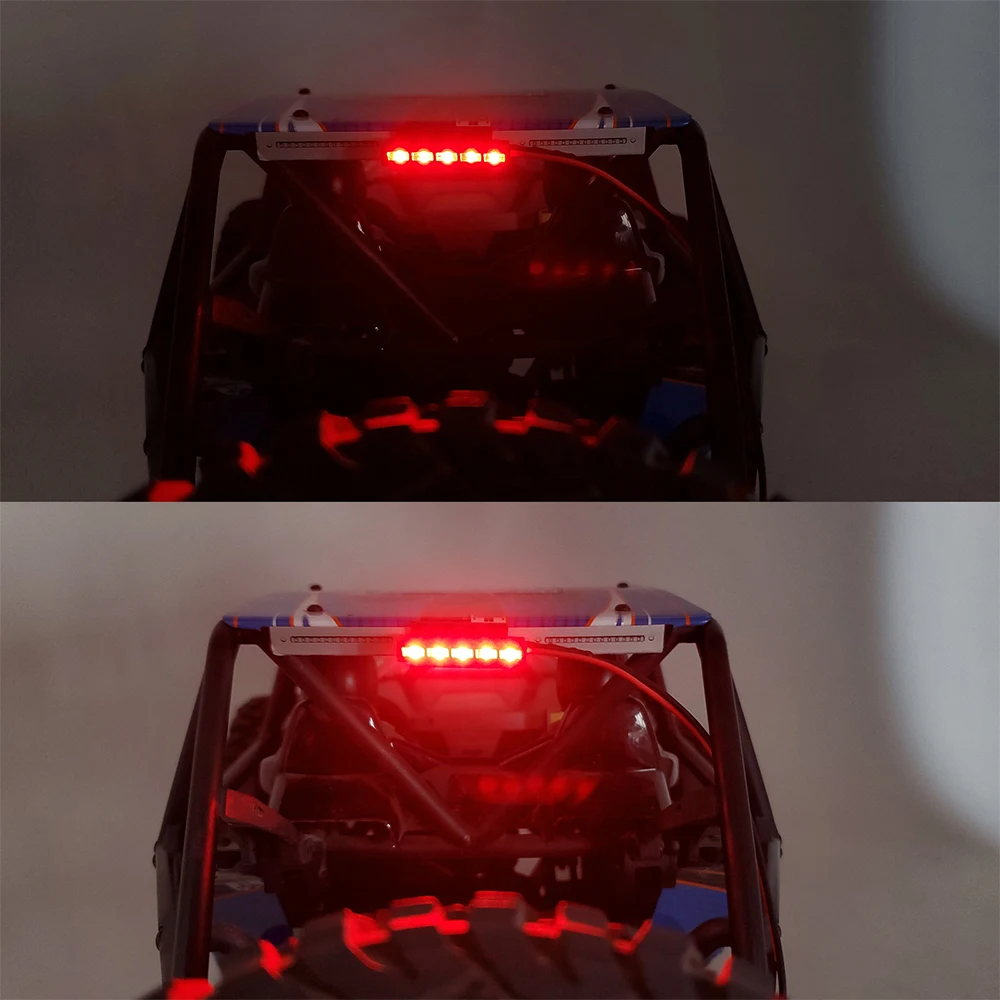 Yeahrun rot/gelb 32/65mm licht lampe bar für axial scx10 90046 wraith rr10 TRX-4 d90 tamiya 1/10 rc crawler modell auto – Detail 3