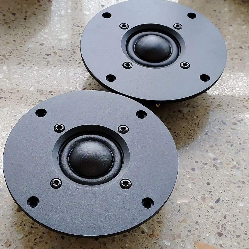 pair 2pcs HIEND Melo david  audio 25mm dome fabric
