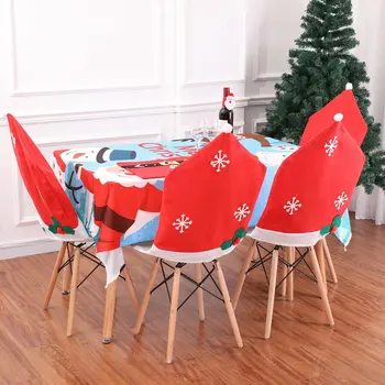 

creative festive Non-woven snowflake chair cover Christmas Decoration supplies Dinner Chair Home Room Indoor