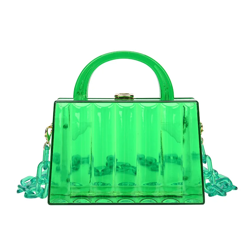 Fashion Clear Acrylic Box Shoulder Bag Luxury Transparent Women's Handbag  Color Barrel Shaped Crossbody Bags for Women 2021 Tote - AliExpress