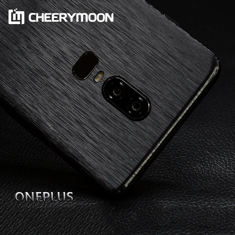 

Dropshipping Metal Brushed PDecorative Protective Stickers For ONEPLUS 6T One Plus 6T Mobile Phone Protector Matte Back Film