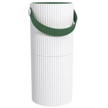 

Top Deals Smart Press Household Air Purifier Office Smoke and Dust Removal Efficient Fresh Air with Data Cable White