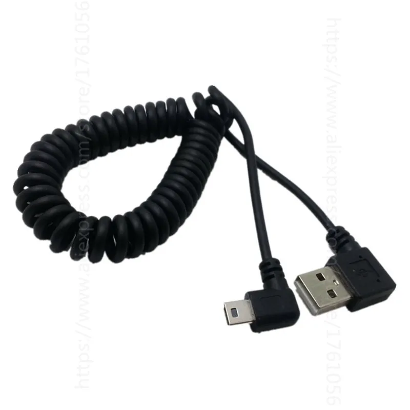 Удлинительный кабель USB 2,0 type A под прямым углом к Мини USB 90 градусов шнур для зарядки данных для MP3 HDD цифровой камеры