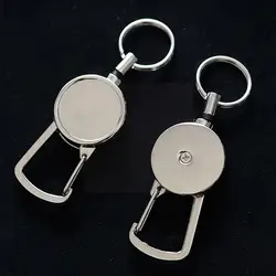 1pcs Plating Telescopic Nylon Wire Rope Elastic Recoils Secure Lost Anti Chain Chain Retractable J9x8
