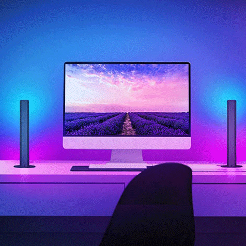 Wifi -ompatible 4K TV HDTV PC Ʈ   WS2812B LED Ʈ TV HDMI 帲 ũ LED ֺ 