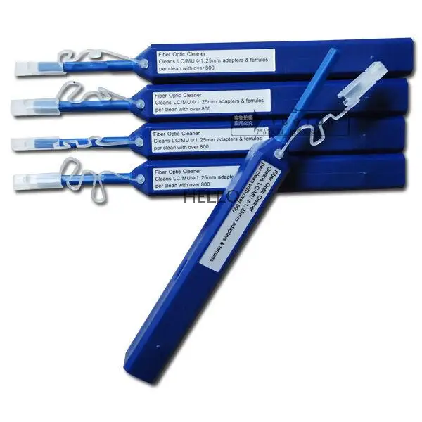 

10 PCS One-click Fiber Optic Cleaner LC/MU 1.25mm Adapters Ferrules 800 Cleans