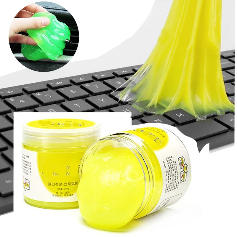 

Magic Car Cleaning Glue Mud Remover For Car Interior Home Office Electronics PC Laptop Keyboard Air Vent Dust Cleaner Soft Gel
