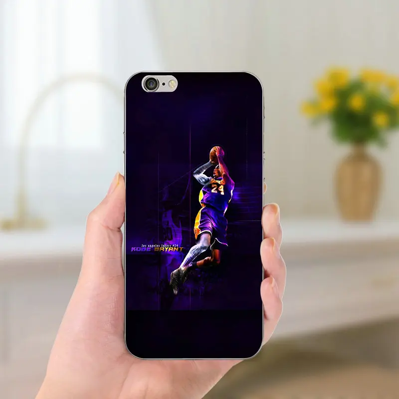 Picture 9 Суперзвезда баскетбола Kobe Bryant Мягкий ТПУ силиконовый чехол тонкий чехол для iPhone 8 7 6 6S Plus X 5 5S SE 5C 4 Чехол Fundas - Цвет: Picture 9