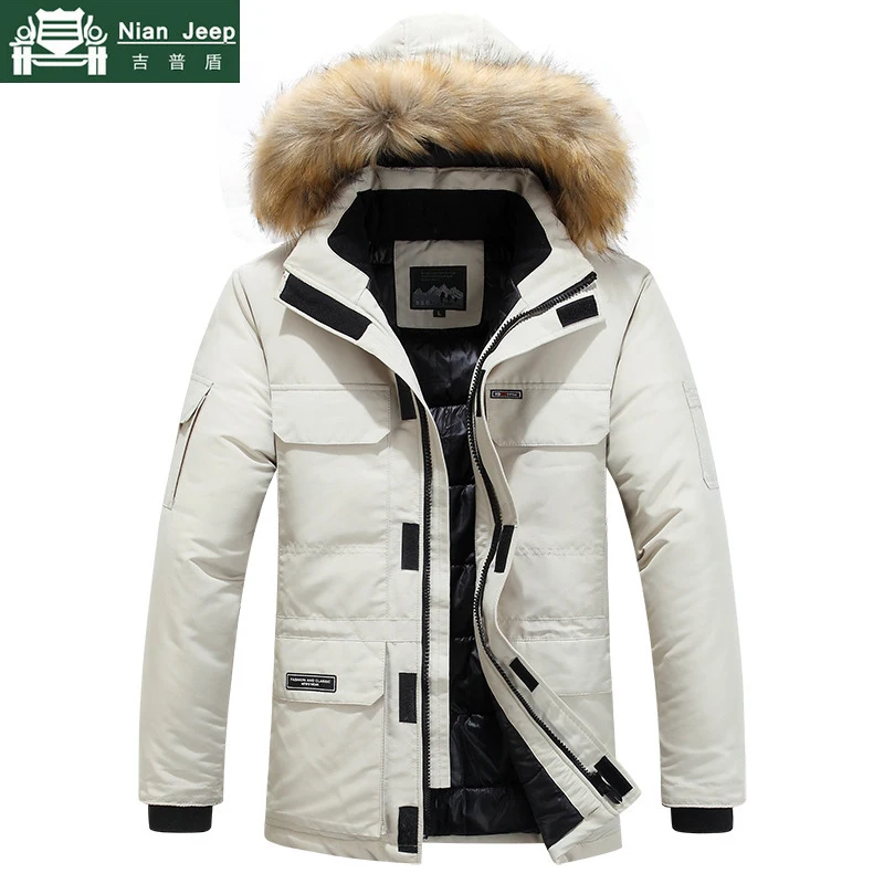 High Quality Winter Jacket Men Thick Warm Fur Collar Windbreaker Mens Parkas Multi-pocket Outwear Mens Coats Plus Size M-6XL