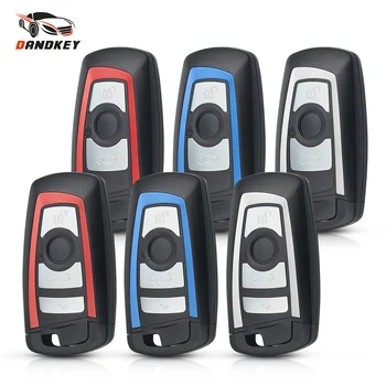 Dandkey 3/4 Buttons Replacement Smart Key Shell For BMW CAS4 F 3 5 7 Series E90 E92 E93 X5 F10 F20 F30 F40 Remote Car Key Case 315 433 868 mhz smart remote key 4 buttons for bmw 3 5 7 series cas4 system 2009 2010 2011 2012 2013 2014 2015 2016 kr55wk49863