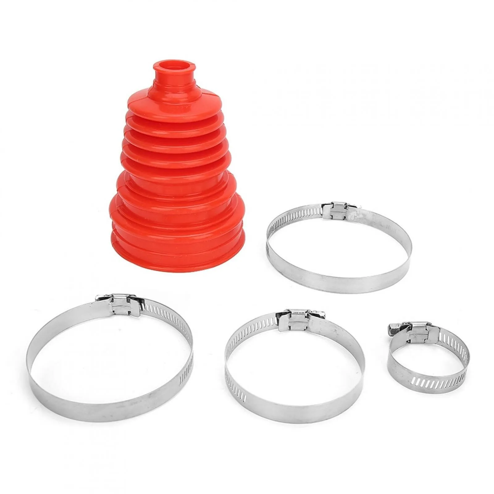 Red Silicone CV Boot Dust Cover Ball Head Constant Speed Clamp CV
