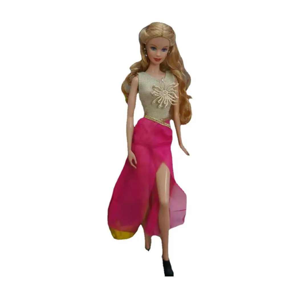 

1/6 BJD Clothes Chrysanthemum Tank Shirt Top Rosy Skirt Outfit For Barbie Doll Clothes 11.5" Dolls Accessories Kids DIY Toy Gift