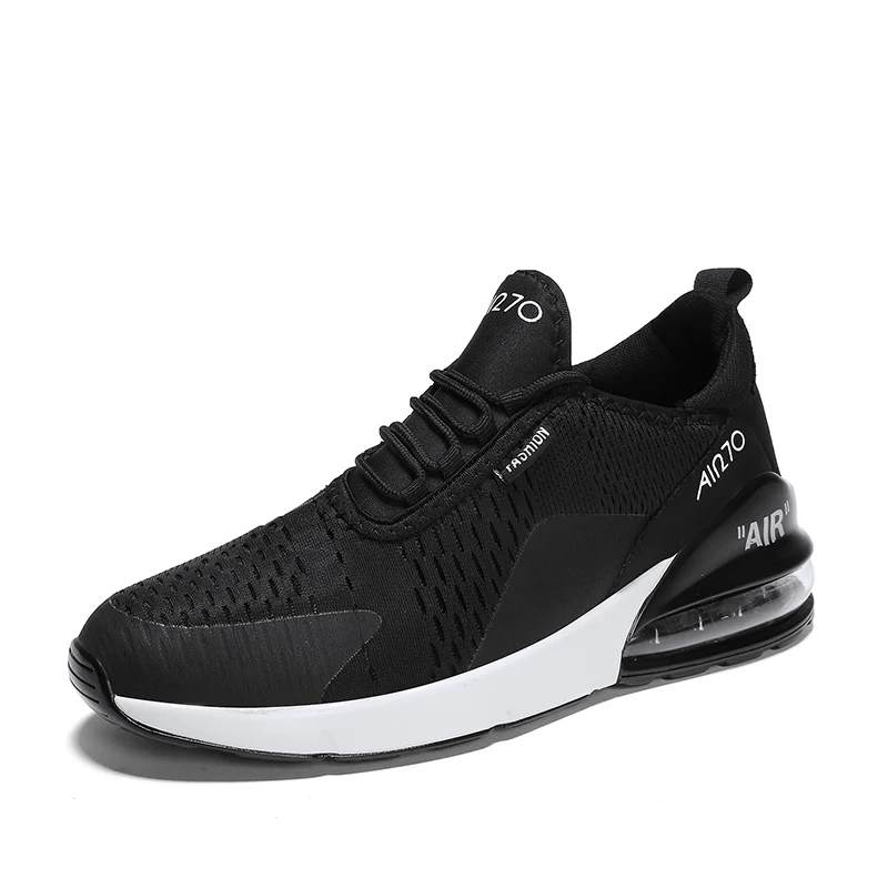 QGK Мужская обувь для бега дышащая женская обувь кроссовки для тренировок zapatillas hombre Deportiva дешевая спортивная обувь на подушке - Цвет: Black white 1