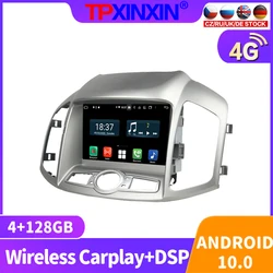 Radio Multimedia con GPS para coche, Radio con reproductor, Android 10, 128GB, navegador, estéreo, accesorios, 2Din, sin DVD, para Chevrolet Captiva 2014