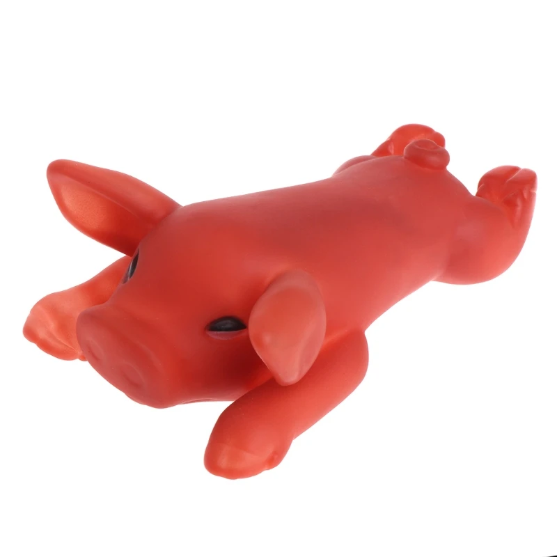 

Squeak Rubber Pig Chew Toy Screaming Pig Roast Sound For Dogs Cats Puppy Pets