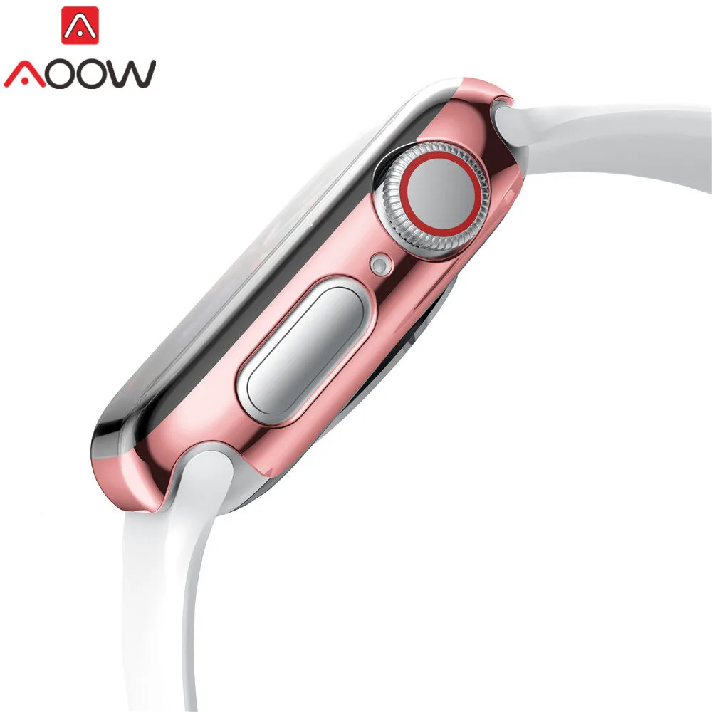 Ультратонкий защитный чехол для Apple Watch 38 мм 42 мм 40 мм 44 мм с покрытием из поликарбоната универсальная защитная крышка для iwatch 1 2 3 4