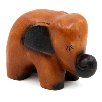 

Southeast Asian Special Wood Carvings Cute Little Elephant Ornaments Thai Decorative Crafts Jixiang Desktop Furnishings Gifts